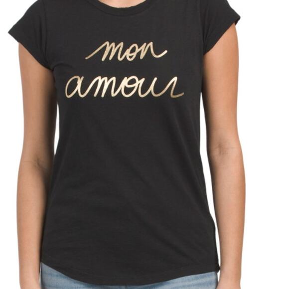 zadig and voltaire mon amour tee black L - Picture 1 of 6